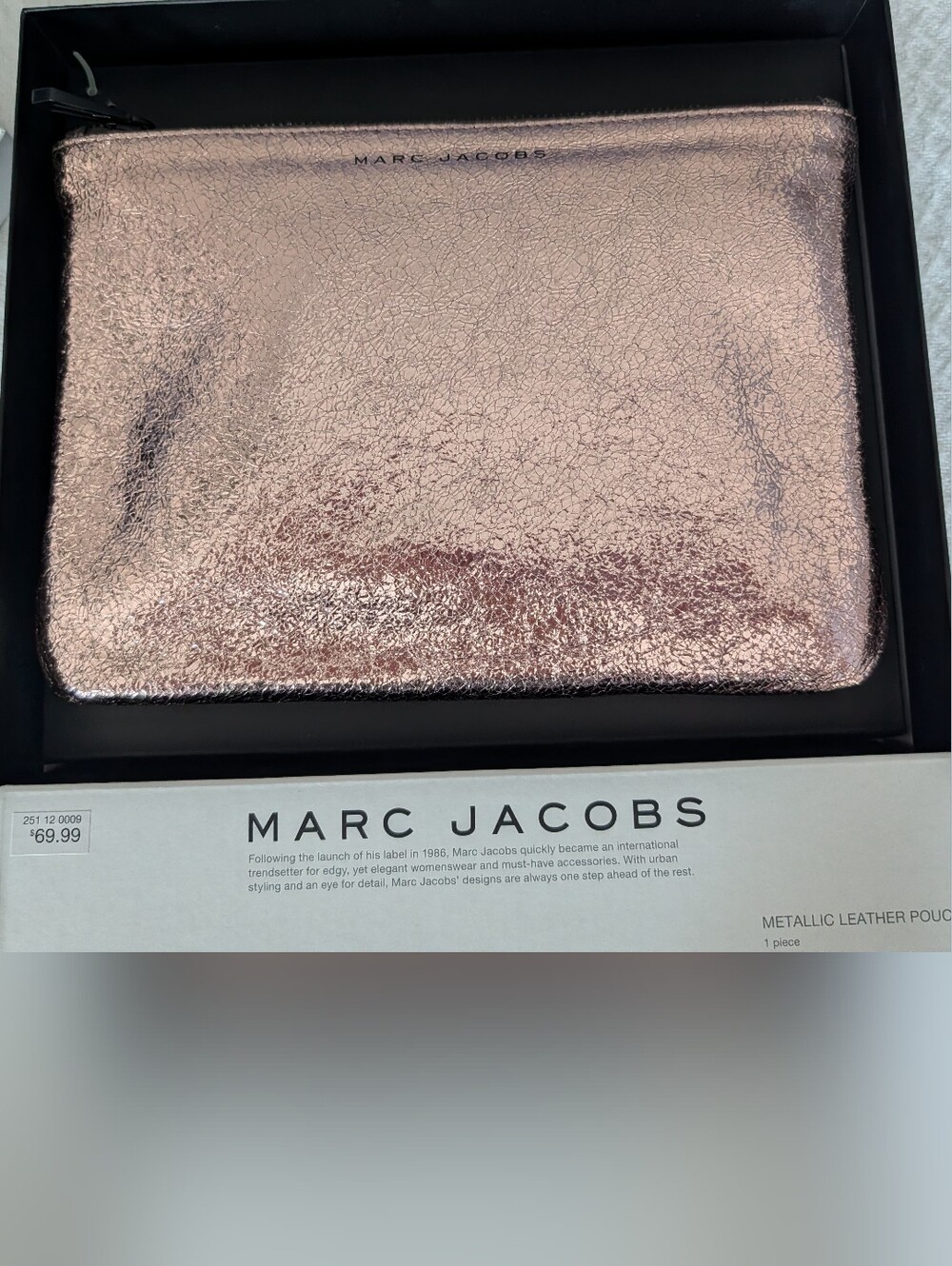 Marc Jacobs X Target Rose Gold Metallic Flat Clutch